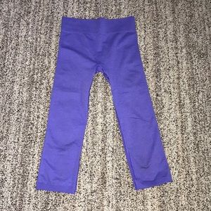 Girls Purple Ivivva Cropped Leggings